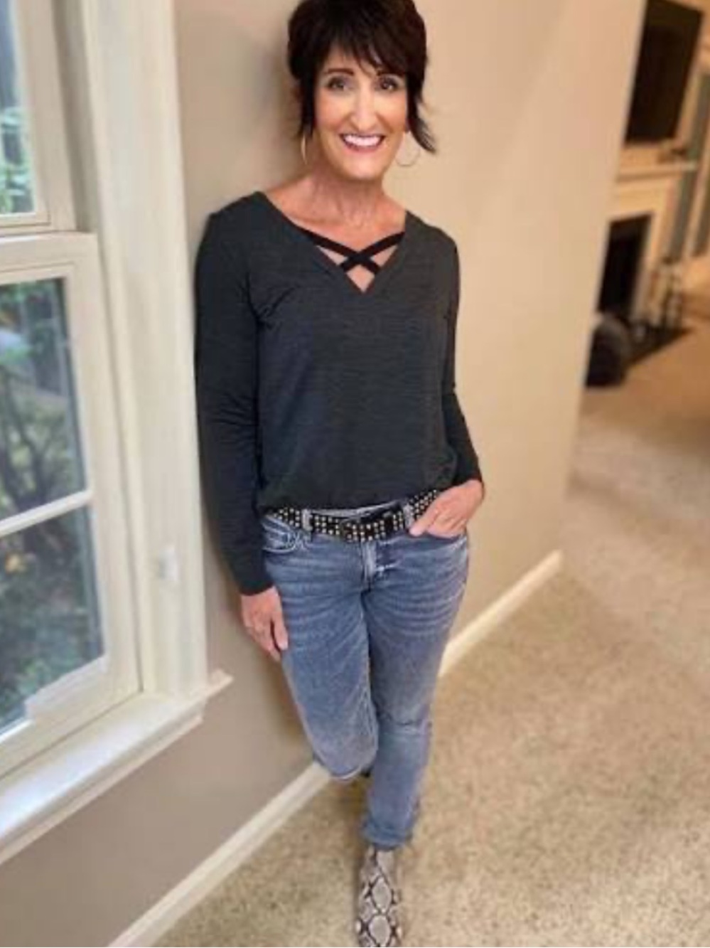 Cabi Cross Back Sweatshirt - Style #4007